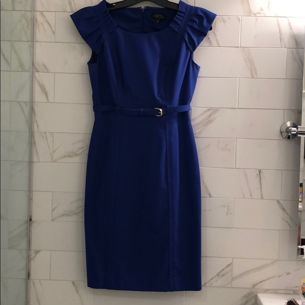Tahari ruffle dress